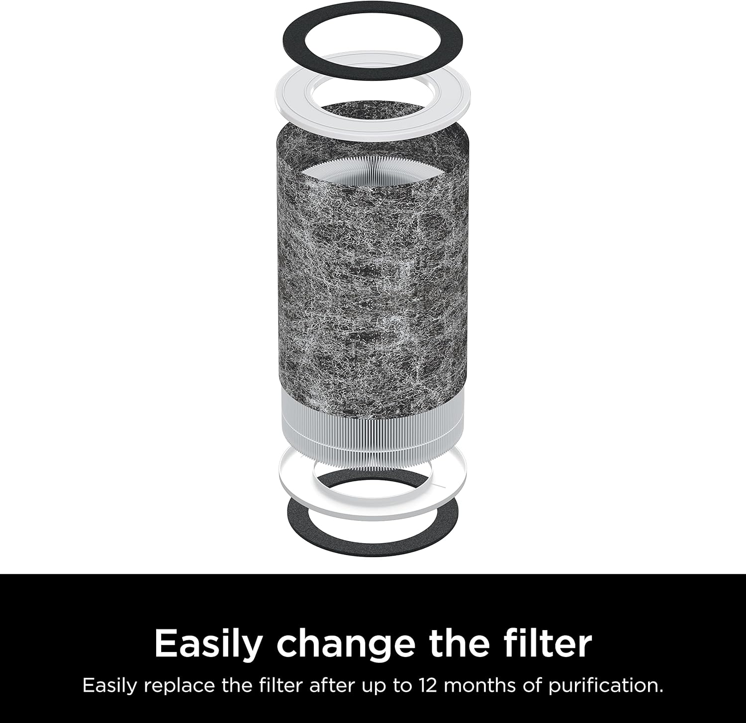 Shark Air Purifier - HEPA Filter with Clean Sense Technology for Large Rooms up to 1000 Sq Ft | Captures 99.98% of Allergens