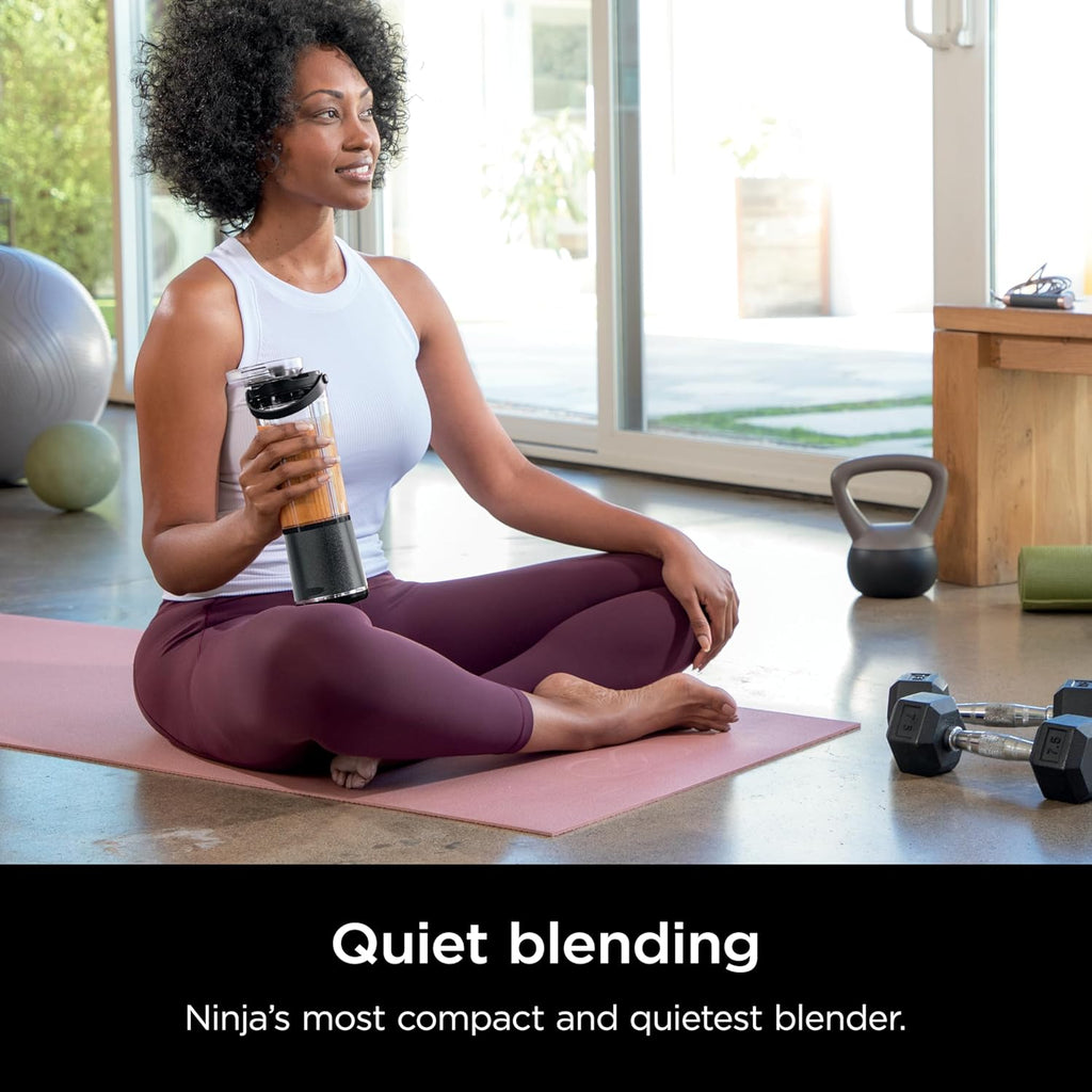 Ninja Blast Portable Blender - Cordless 18oz Personal Blender for Smoothies & Shakes | BPA Free, Leakproof, USB-C Rechargeable - Navy/Silver