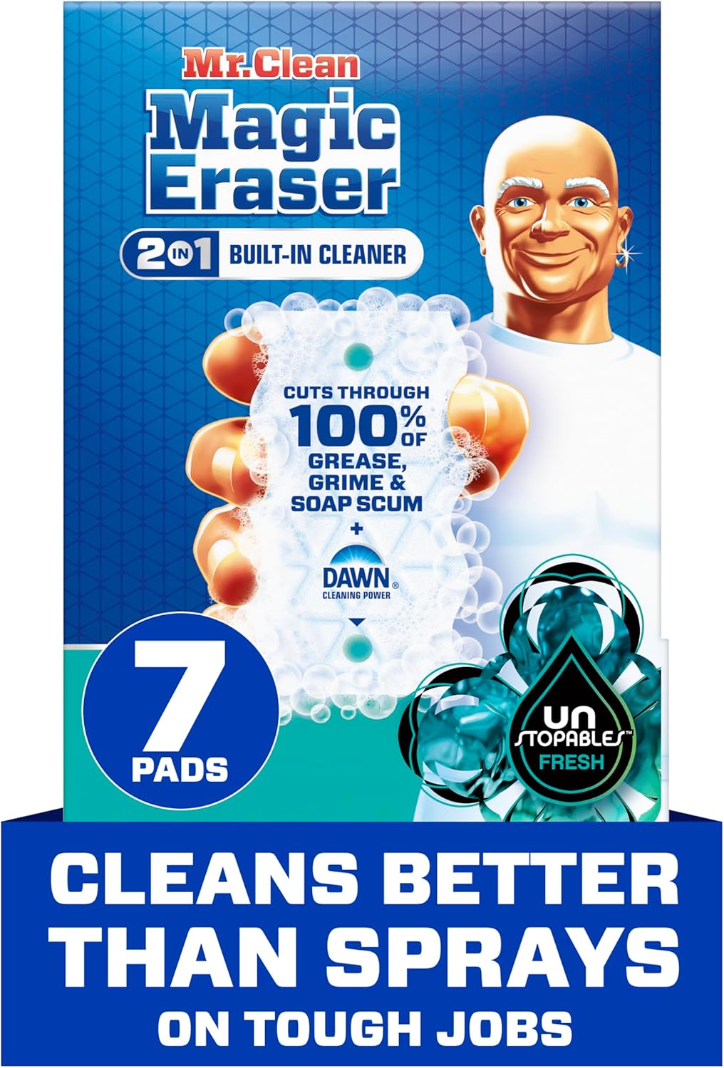 Mr. Clean Magic Eraser - Ultra Foamy All-Purpose Cleaning Sponge, 7 Count | Ideal for Walls, Sneakers, and More