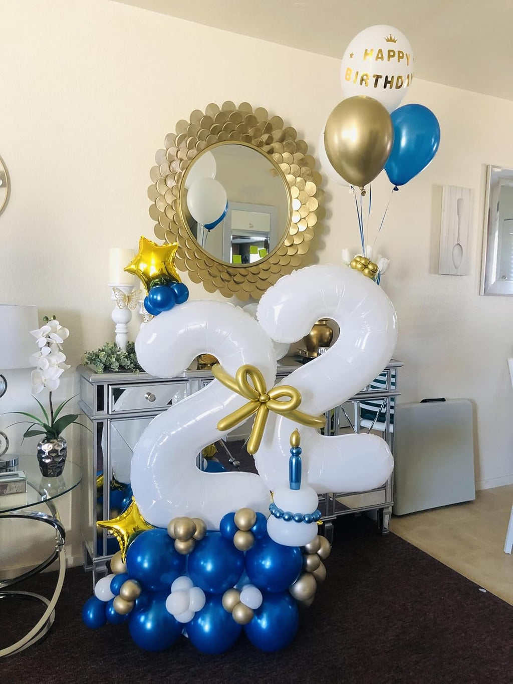 40 Inch White Number 8 Balloon | Perfect for 8th Birthday Parties, Weddings & Graduations