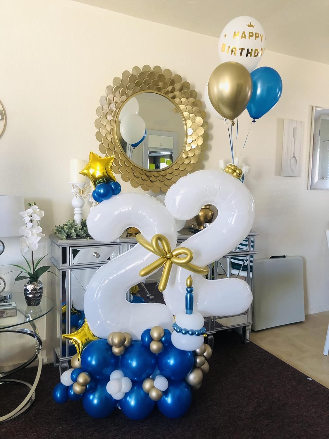 40 Inch White Number 8 Balloon | Perfect for 8th Birthday Parties, Weddings & Graduations