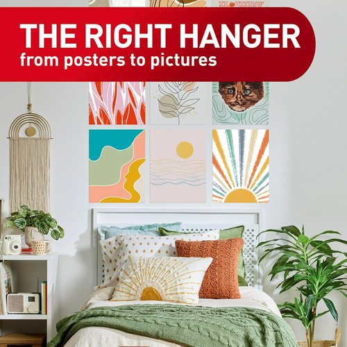 Command Poster Strips - 60 Count Damage-Free Hangers | Easy No-Tool Installation for Home & Office Decor