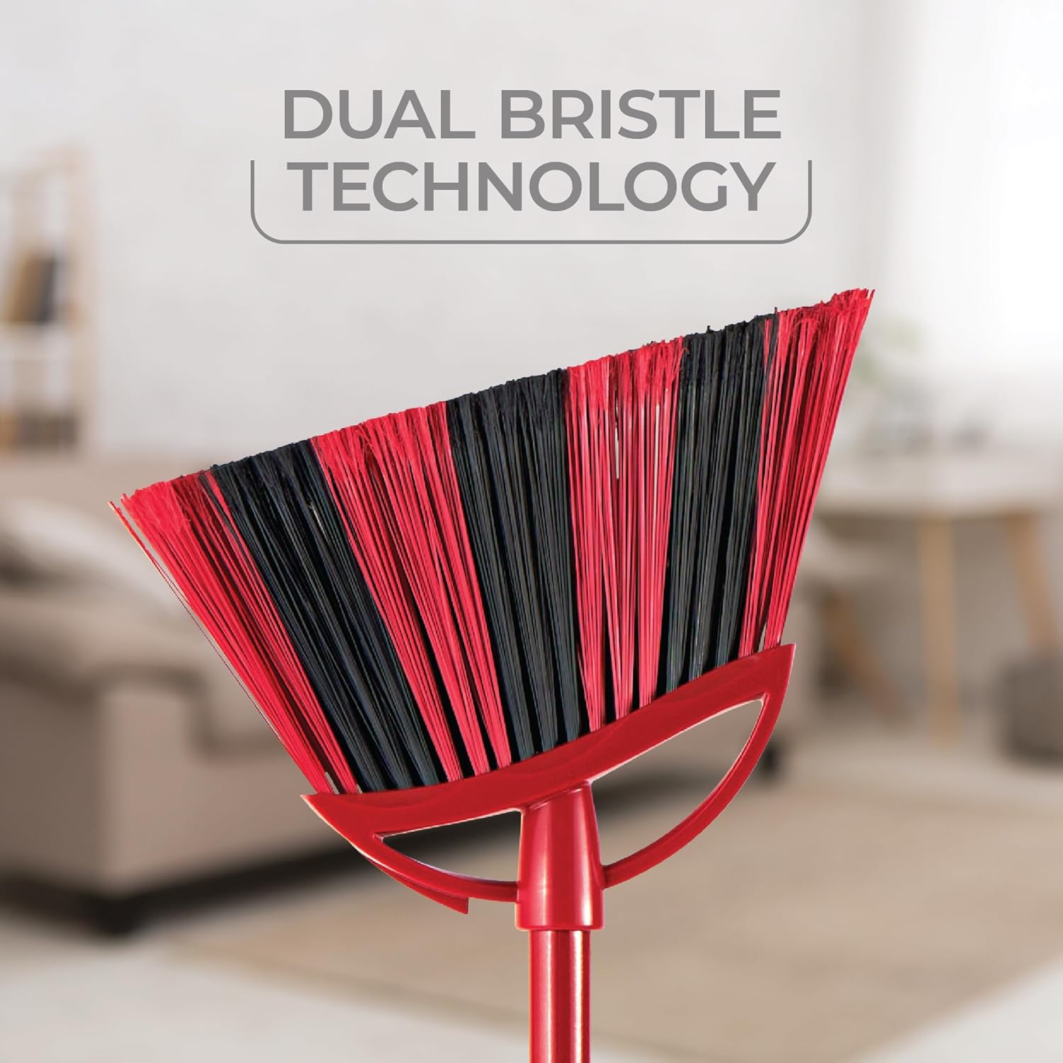 O-Cedar One Sweep Broom - Lightweight Cleaning Tool with Step-On Dustpan | Removes 99% of Dirt