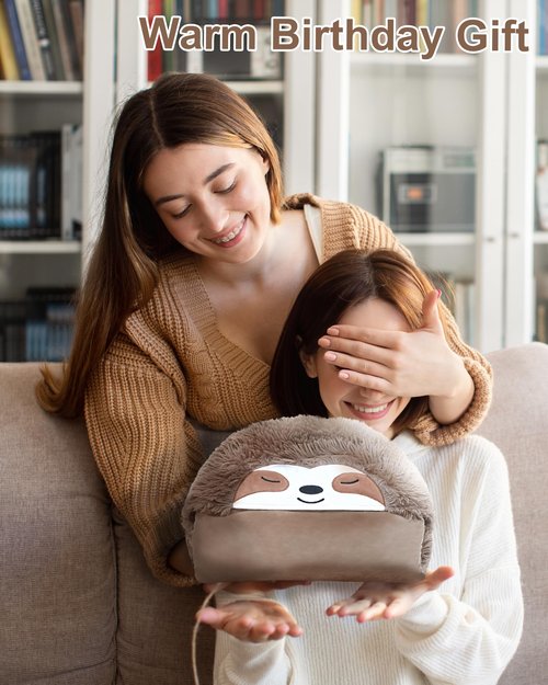 TOYSYM Sloth Wearable Hooded Blanket for Adults - Fluffy Soft Warm Cozy Flannel Throw Blanket 50" x 60" Hoodie Cloak Wrap - Sloth Gifts for Adults and Kids