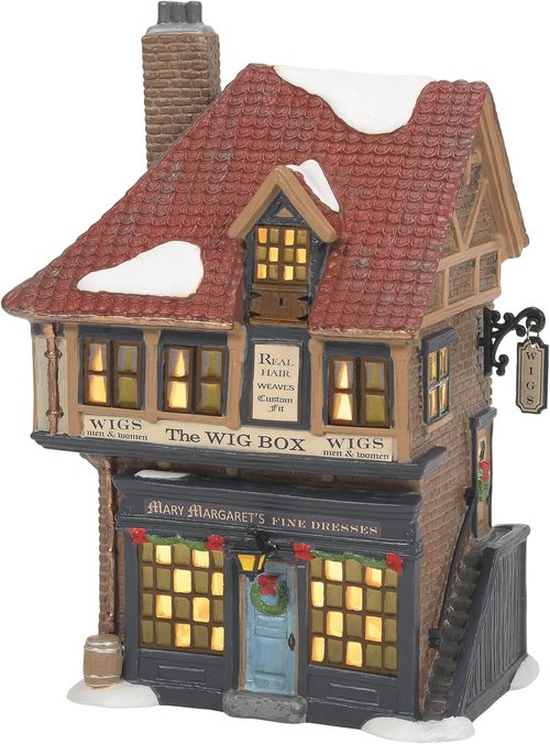 Department 56 Dickens Village - Mary Margaret's Fine Dress Lit Building | 7.75 Inch, Multicolor Decor