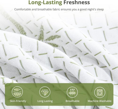 EGOHOME 5-Inch Twin Mattress - Cooling Green Tea Gel Memory Foam for Pressure Relief | Medium Firm Support, Fiberglass Free