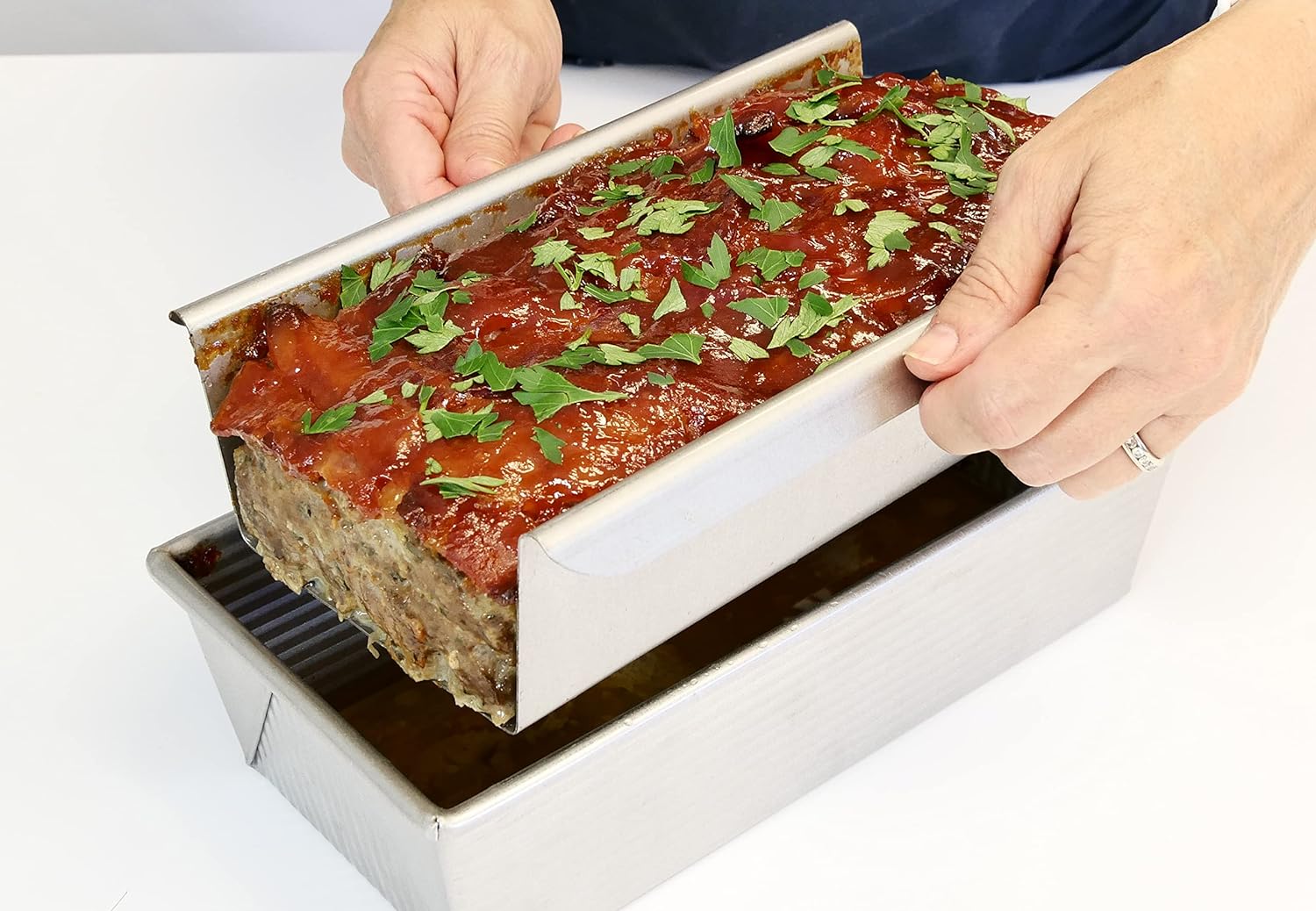 USA Pan Bakeware | Aluminized Steel Meat Loaf Pan with Insert - Durable & Non-Stick Design