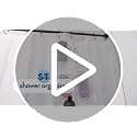 Hanging Shower Caddy Organizer - 2 Pack, 14" x 30", White