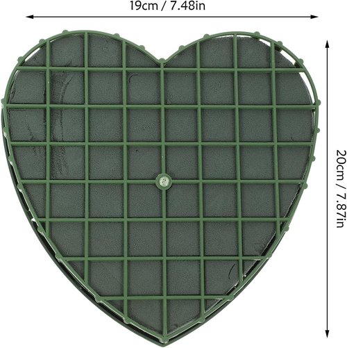 Lurrose Floral Foam - Heart Shaped Wet Foam for Fresh Flower Arrangements | Ideal for Weddings & Funerals