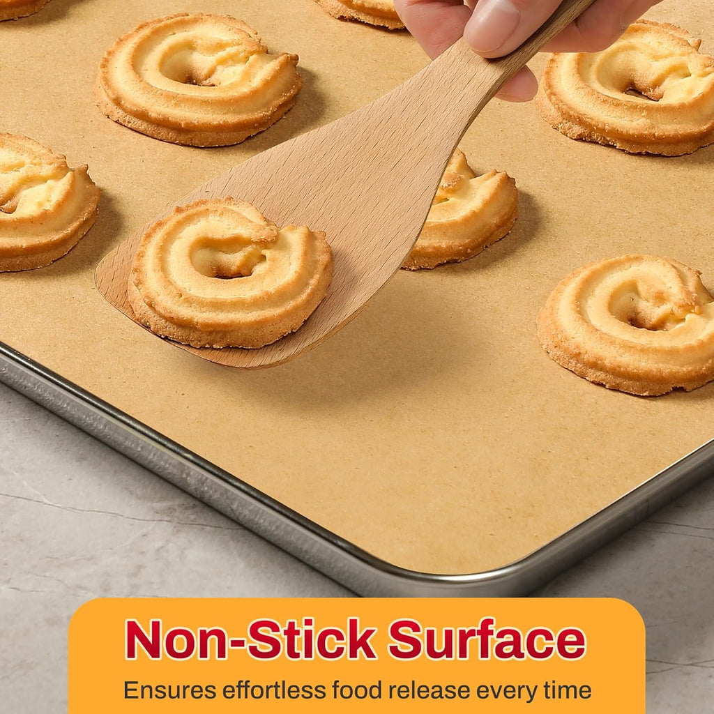 Skiennix Unbleached Parchment Paper Sheets - 200 Pcs, 12x16 Inch, Non-Stick for Baking & Cooking