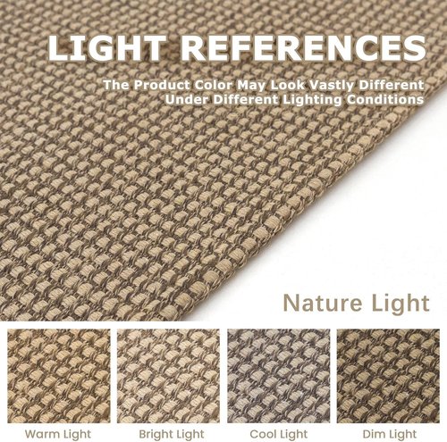 KOZYFLY Boho Runner Rug - Washable Non-Slip 2x6 ft Cotton Hallway Carpet | Tan/Orange/Brown