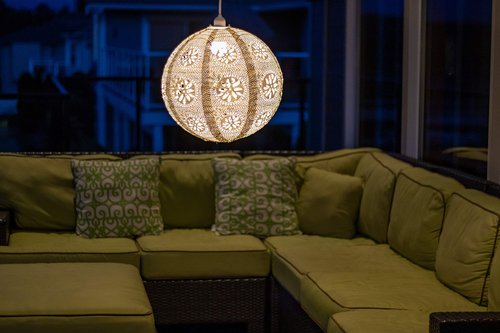 Allsop Soji Stella Boho Pearl Indoor/Outdoor 120V Pendant Light, Globe Shaped, 18x18 Inch