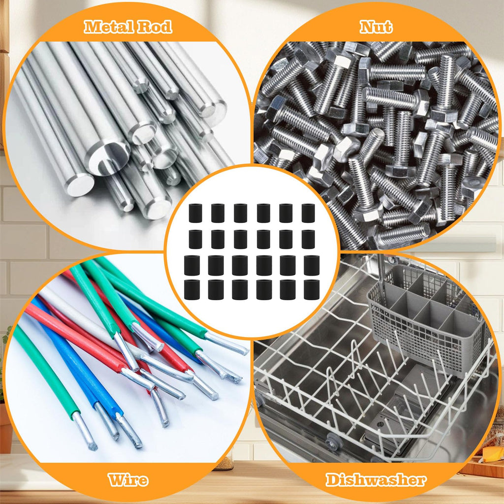 24 Pcs Trivet Rubber Feet Replacement, Stick on Small Rubber Feet Pads for Coaster, Electronics, Cutting Board Non Slip, Sink Grid, Instant Pot Trivet
