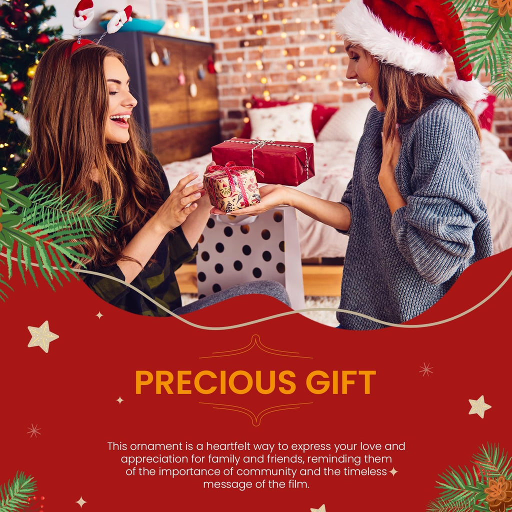 Angel Wings Christmas Ornaments by [Brand Name] - Double-Sided Memorial Ornament with Luxurious Silk Ribbon & Gift Bag