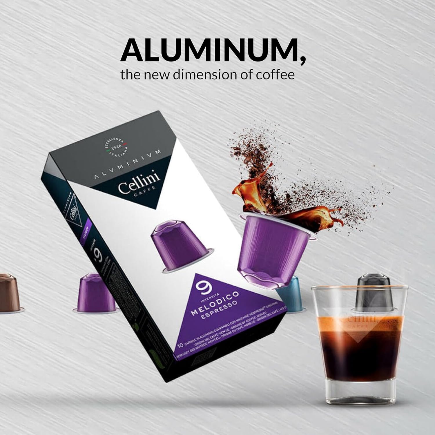 Cellini Caffè Nespresso Pods - 80 Count Mixed Variety of 8 Distinctive Italian Flavors | Medium to Strong Roast