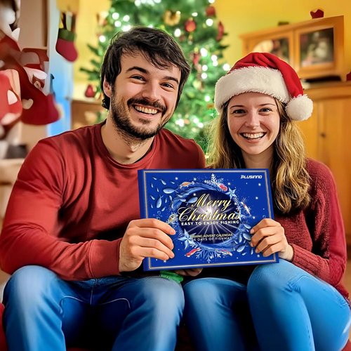 Advent Calendar 2025 | Fishing Gifts for Men & Teens - 24 Days Countdown with Tackle Lures