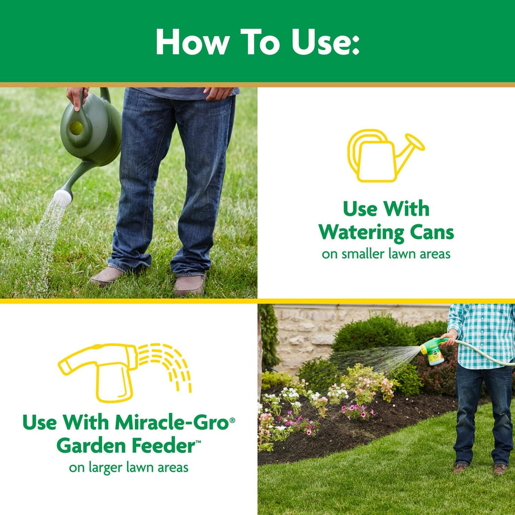 Miracle-Gro Water Soluble Lawn Food - All Grass Fertilizer Feeds Up to 7,200 Sq. Ft.