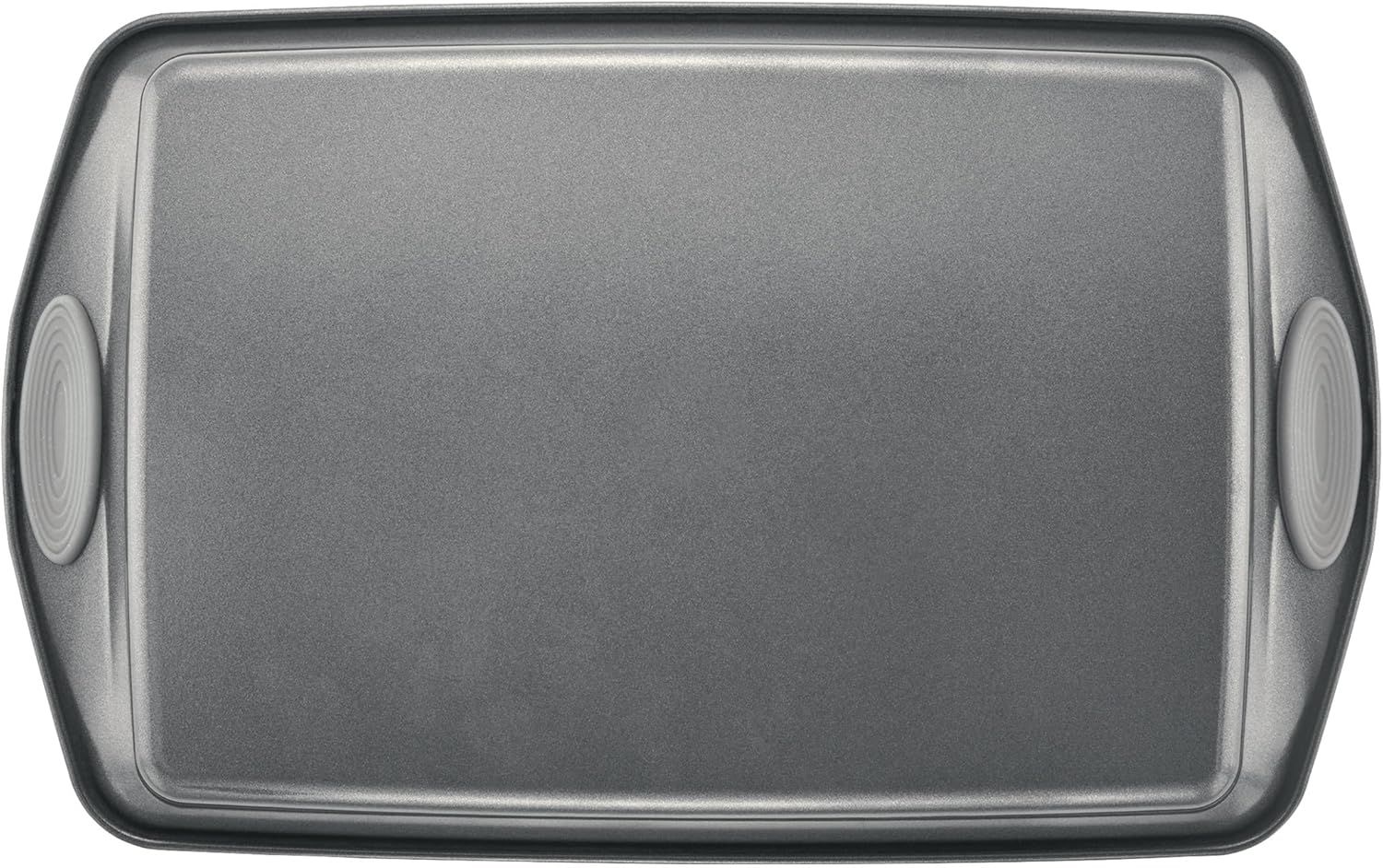 Rachael Ray Nonstick Bakeware Set - 3-Piece Cookie Sheets with Grips, Gray & Sea Salt Gray