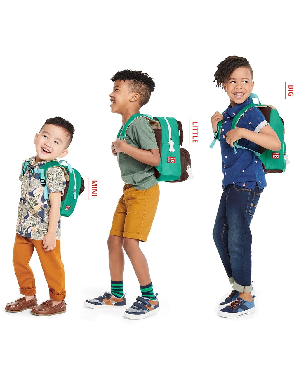 Skip Hop Toddler Backpack - Zoo Preschool Design in Adorable Pug Style