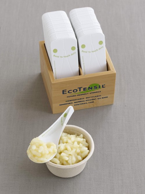 EcoTaster® Mini Bulk Case of 2,500 Compostable, Disposable, Plastic-Free Tasting Spoons 3.25" (83mm)