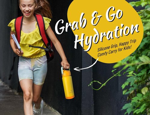 DLOCCOLD Kids Insulated Water Bottle - Leak Proof Straw Lid, Double Wall Stainless Steel | Reusable Tumbler for Travel