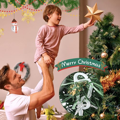 Geegoods Christmas Light Clips - 120 Pcs Weatherproof Outdoor Gutter Hooks for Holiday Decor