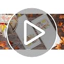 Hexagram Embroidered Fall Hand Towels - Pumpkin Autumn Decor, 14" x 30"
