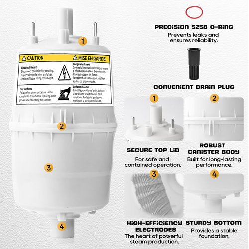 Lynvire 2-Pack Upgrade 80 Canister Compatible with Aprilaire 80 Replacement Canister, 80 Steam Canister for 800 Replacement Canister OEM, Canister Part No