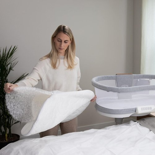 HALO DreamWeave BassiNest Pad - Hypoallergenic, Breathable Mesh with 100% Washable Cover & Core