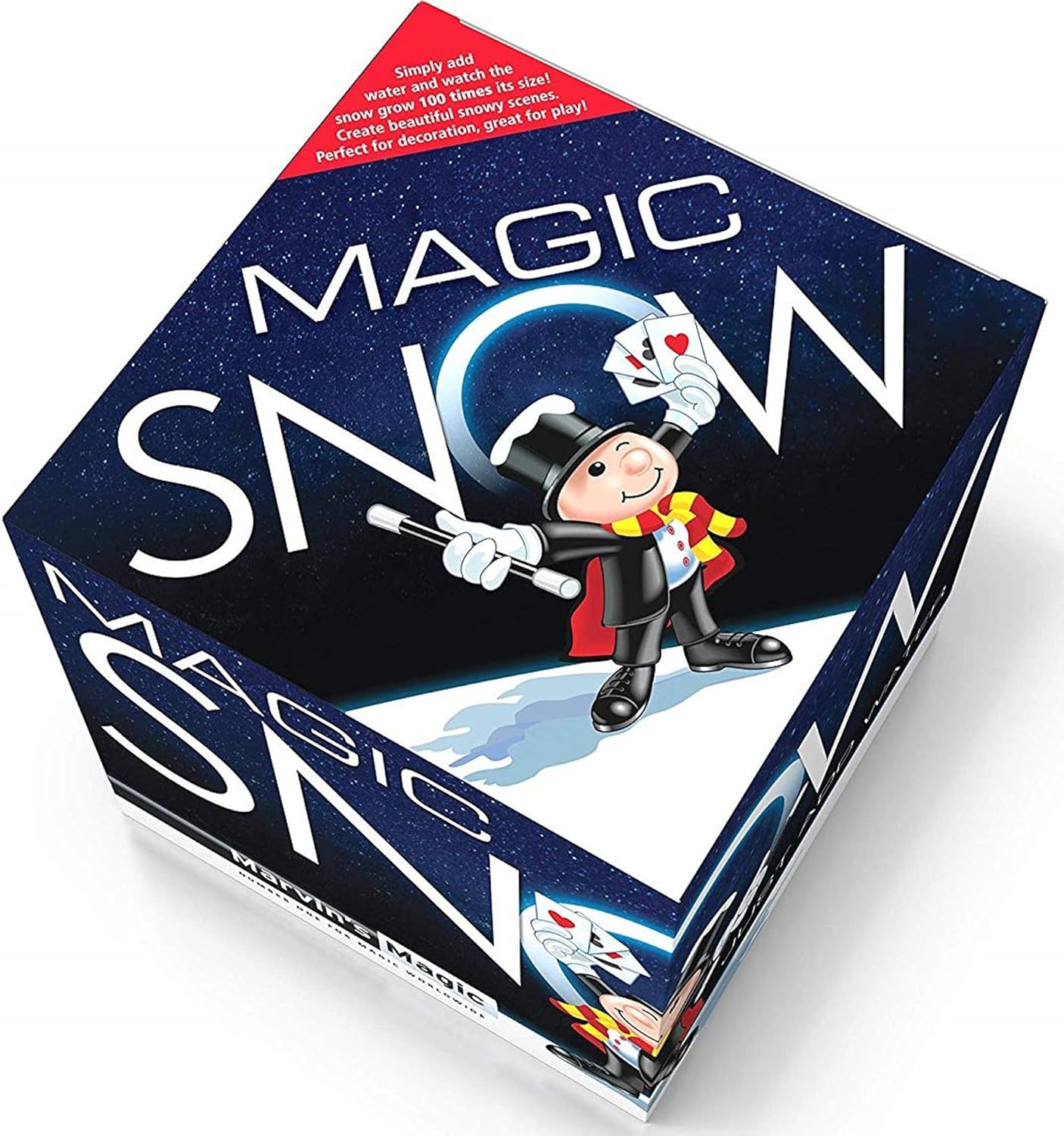 Marvin's Magic - Fluffy Snow Powder - Creates Realistic White Snow for Play & Decorations - Expands 100x