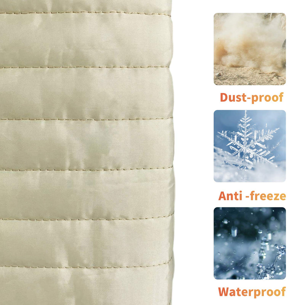 Homydom Indoor Air Conditioner Cover AC Unit Covers (Beige, 28"x20"x3.5")