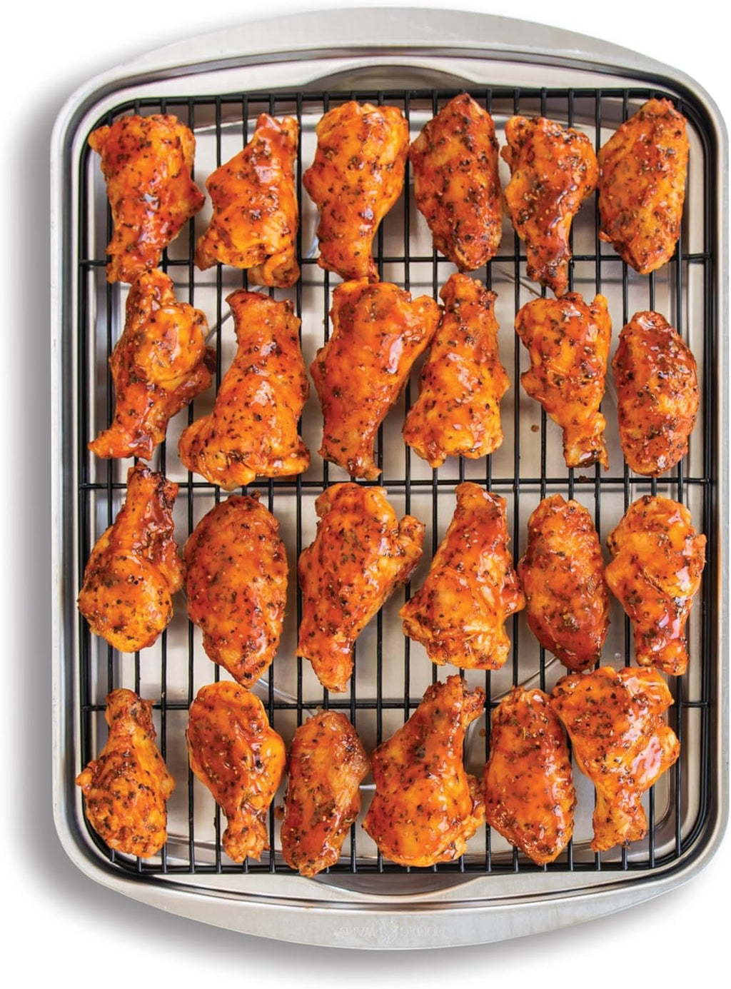 Nordic Ware Oven Crisp Baking Tray Set - 2-Piece Natural Aluminum for Air Frying & Baking | 17 x 12 Inches