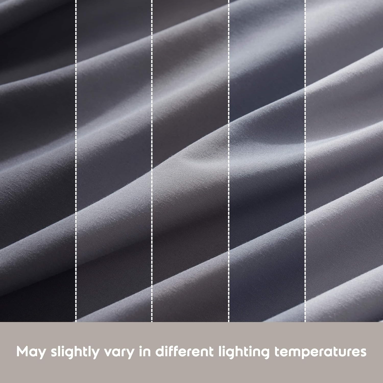 Nestl Extra Deep King Sheet Set - 6-Piece Breathable Cooling Bedding - Luxury Hotel Quality with 18-24 Inch Deep Pockets - Soft, Wrinkle-Free Dark Gray