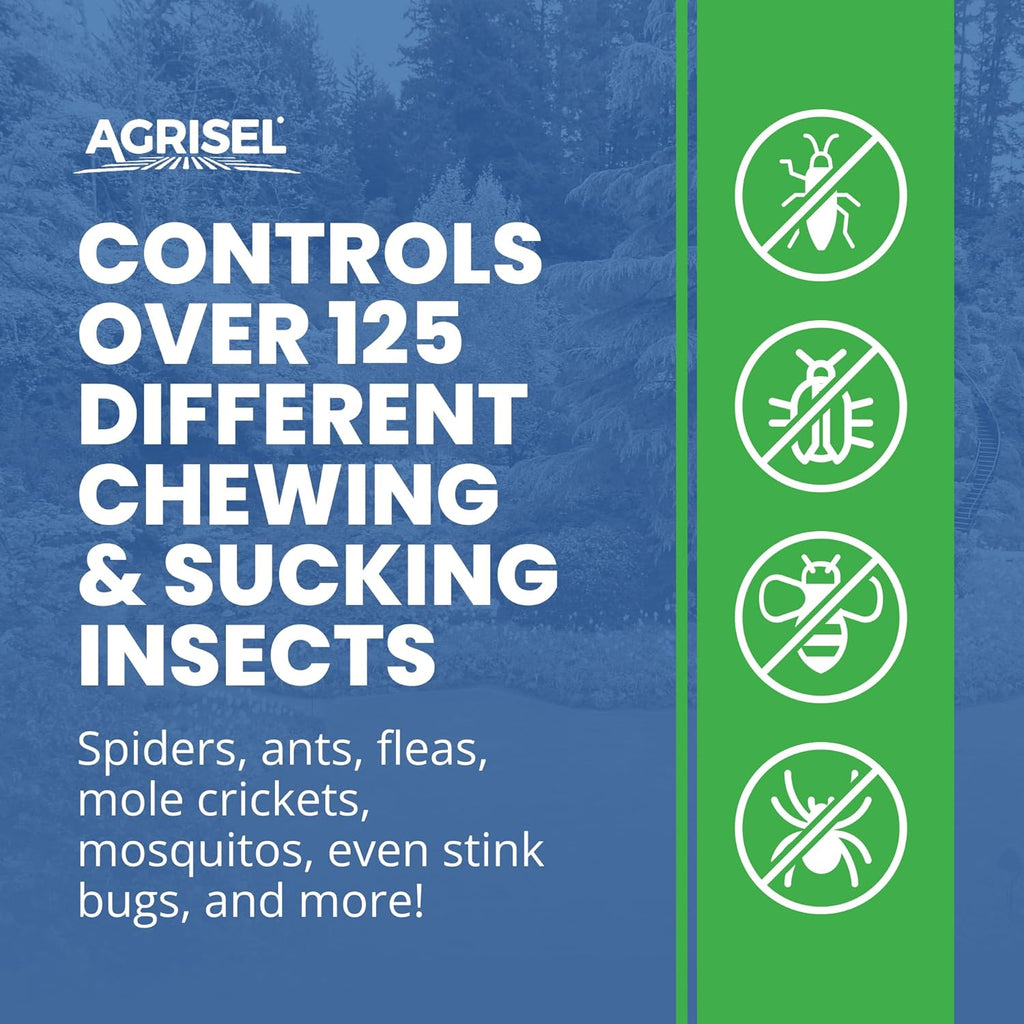 Agrisel Bifenthrin Pro Insect Control - Safe for Plants & Crops, 1 Gallon with 3-Pack Gloves