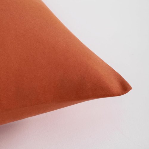 FLXXIE King Pillow Cases - Soft Microfiber Covers, Wrinkle & Stain Resistant, 20x36, Burnt Orange - Set of 2