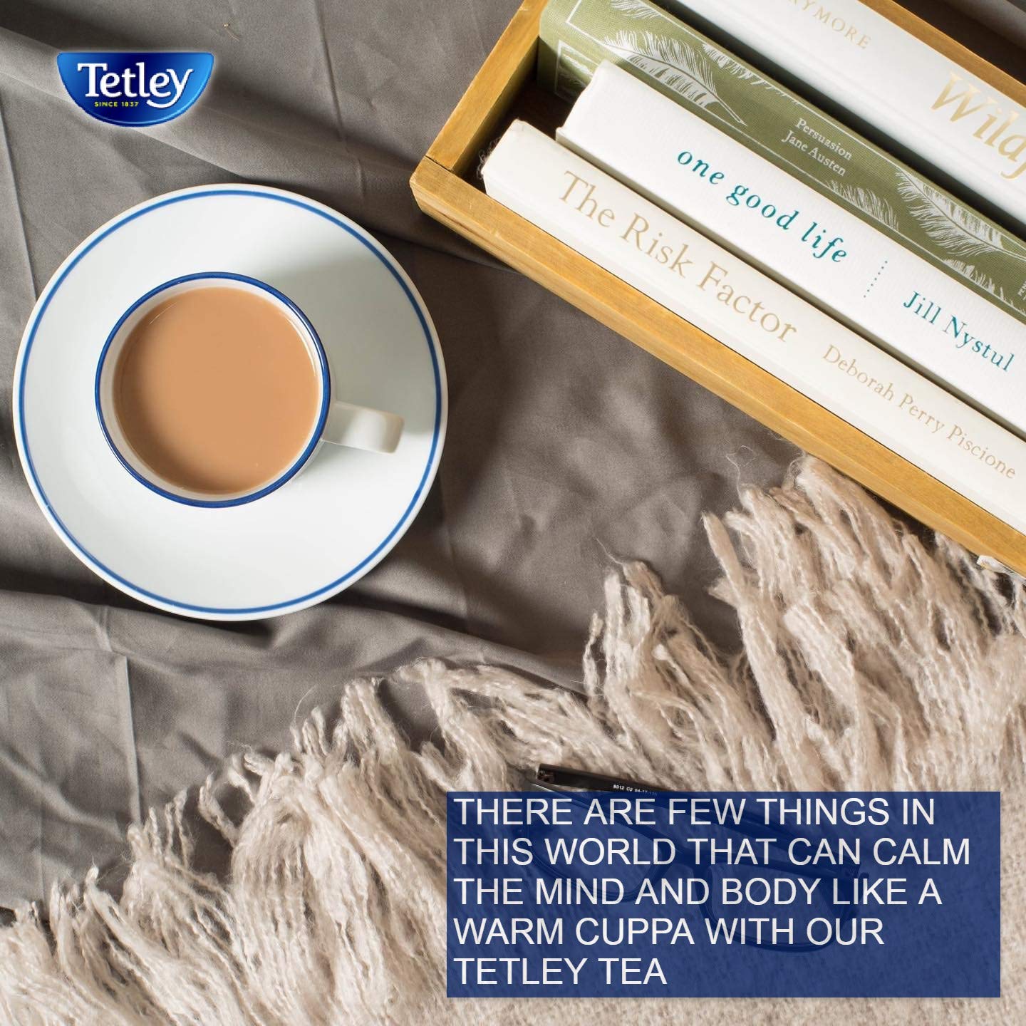 Tetley British Blend Premium Black Tea, 80 Teabags (Pack of 4)