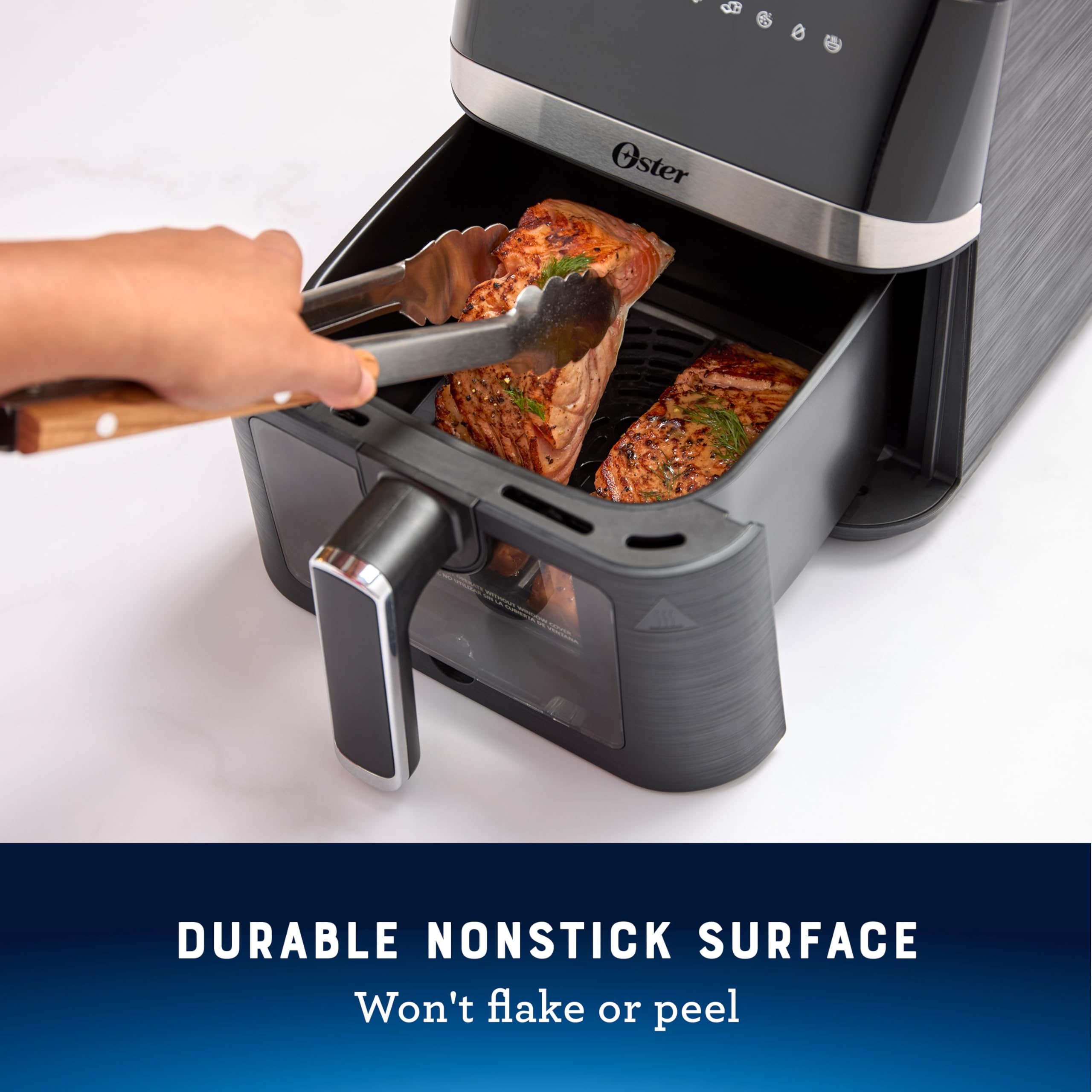 Oster Compact Air Fryer, 4-Quart Digital Airfryer with Window, Easy-to-Use Countertop Air Fryer
