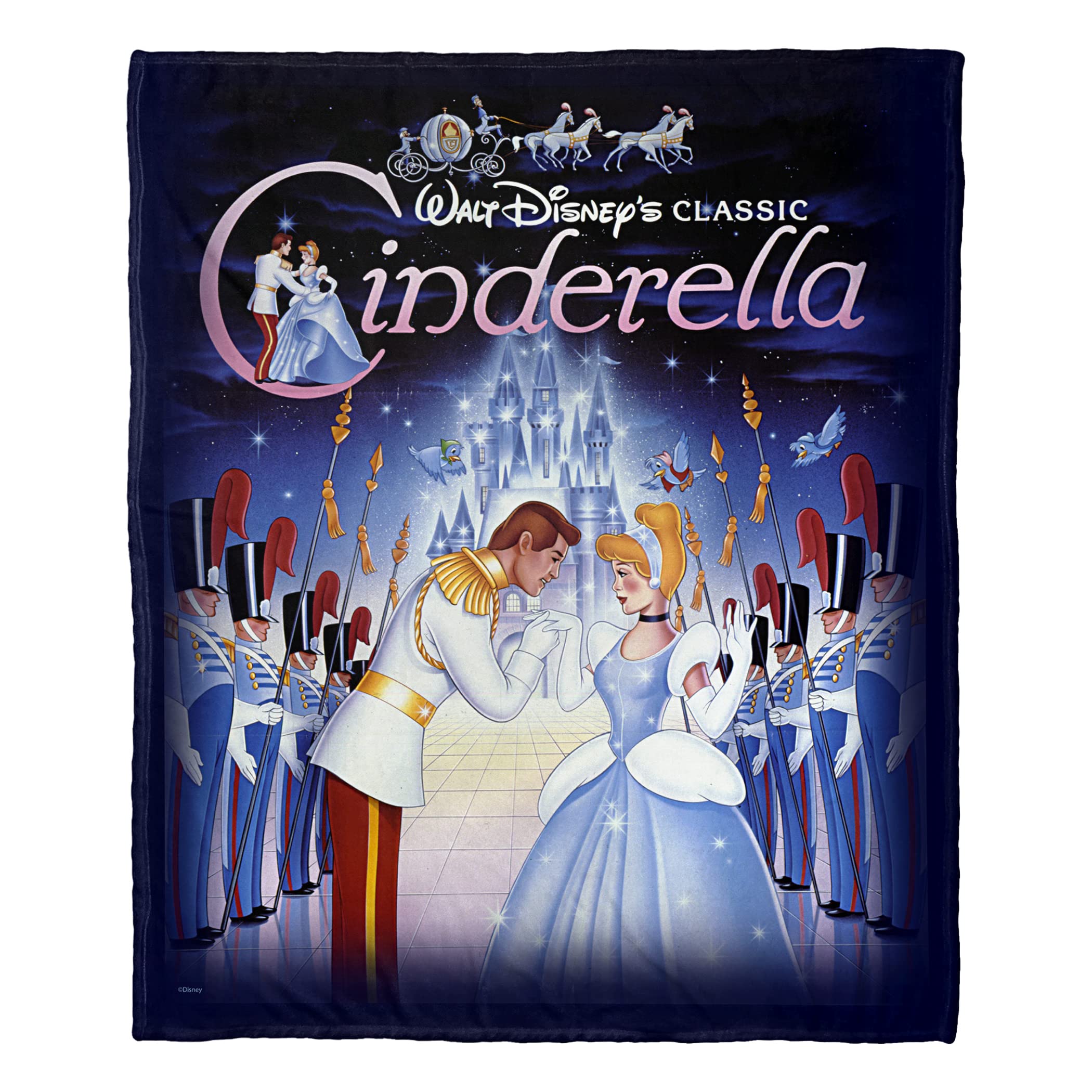 Northwest Cinderella Silk Touch Throw Blanket, 50" x 60", Cinderella Poster