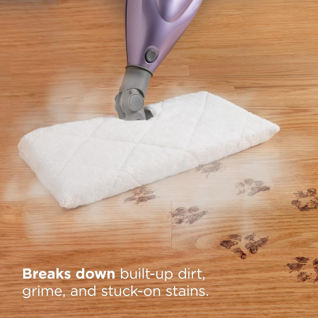 Shark Steam Pocket Mop - Lightweight Steam Cleaner for Sealed Hard Floors | 2 Washable Pads, Purple S3501