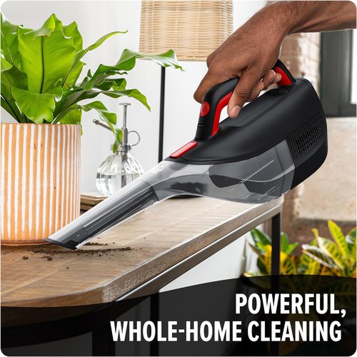 Dirt Devil 12V Cordless Handheld Vacuum - Powerful Suction & Multi-Surface Tool Kit | Lightweight Black
