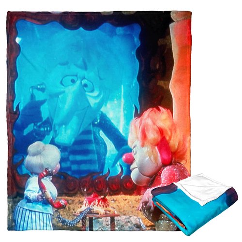 Northwest The Year Without a Santa Claus Silk Touch Throw Blanket, 50" x 60", Heated Phone Call