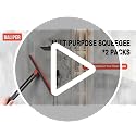 DALIPER Shower Squeegee Set - 2 Pack 360° Rotating Glass Wipers, 11-Inch