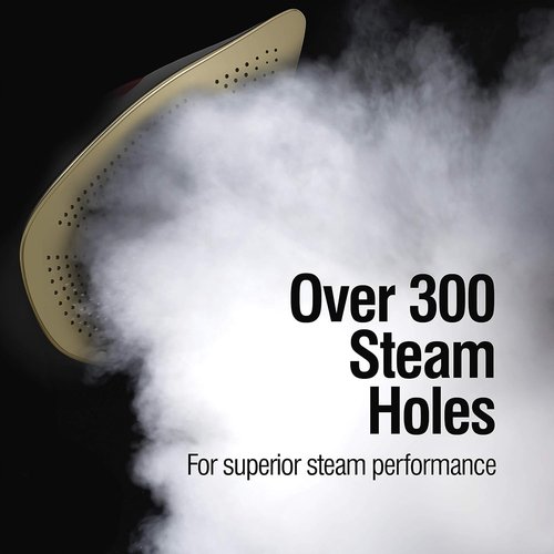 CHI Steam Iron - Professional Grade with Electronic Temperature Control & Titanium Soleplate | 1700 Watts, XL 10’ Cord, Silver