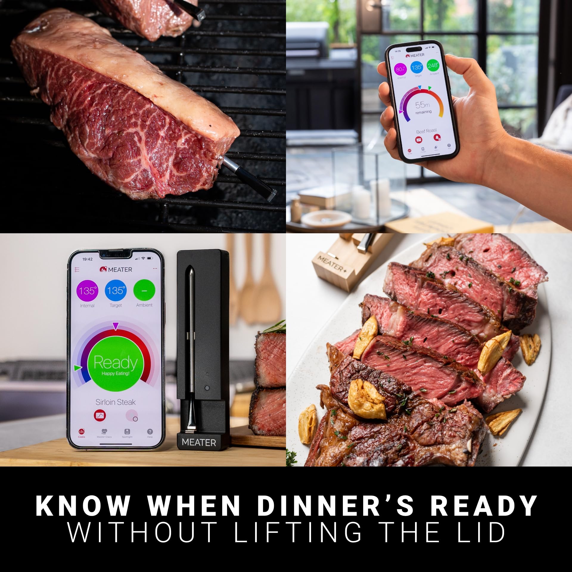 MEATER SE: 100% Wireless Smart Meat Thermometer | No Wires, No Fuss | 165ft Bluetooth Range | Dual Temp Sensors | Guided Cook System | Dishwasher Safe | Perfect for BBQ, Grill, Oven, Smoker