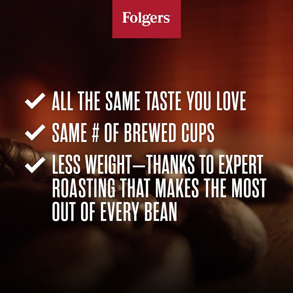 Folgers Half Caff Ground Coffee, Medium Roast, 9.6 Ounce