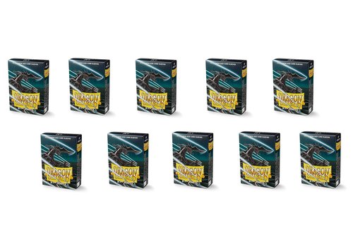 10 Packs Dragon Shield Matte Mini Japanese Jet 60 ct Card Sleeves Display Case
