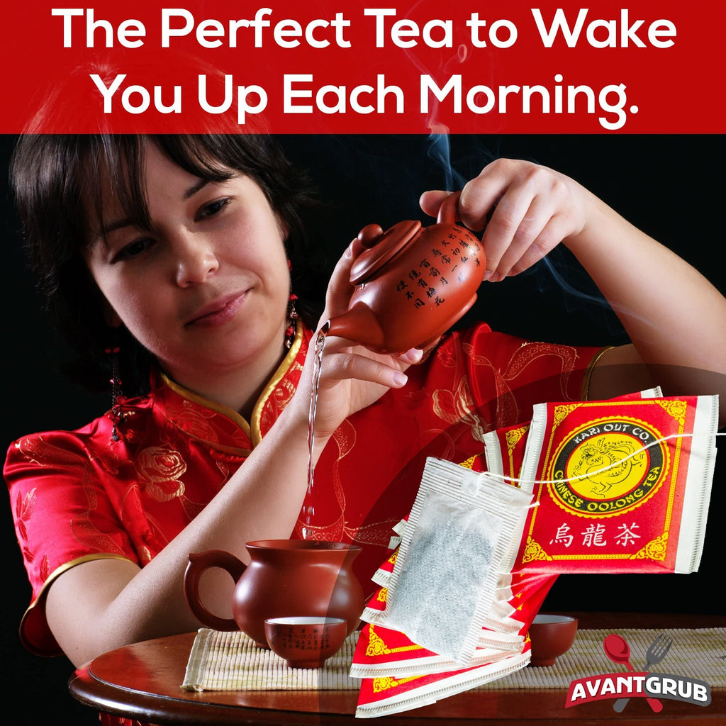Authentic Restaurant-Grade Oolong Tea Bags 300 Pk. Premium Chinese Tea Sachets for Hot or Iced Caffeinated Drinks. Individually Packed Semi-Fermented Drink for Detox, Health Diet, Energy 19.2 Oz.