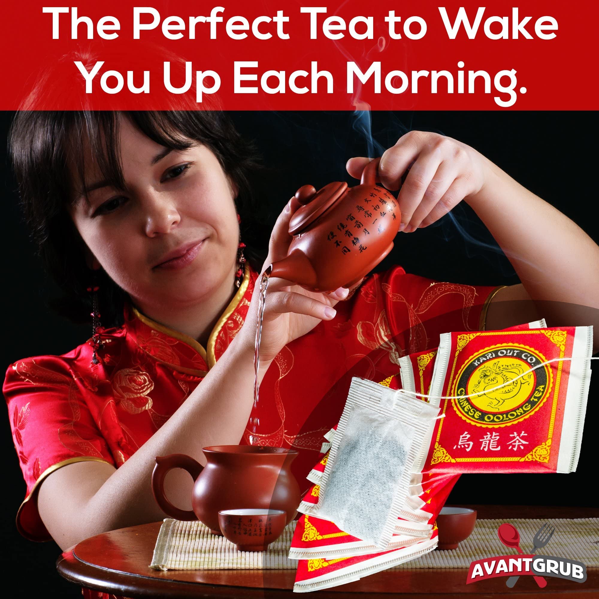 Authentic Restaurant-Grade Oolong Tea Bags 300 Pk. Premium Chinese Tea Sachets for Hot or Iced Caffeinated Drinks. Individually Packed Semi-Fermented Drink for Detox, Health Diet, Energy 19.2 Oz.