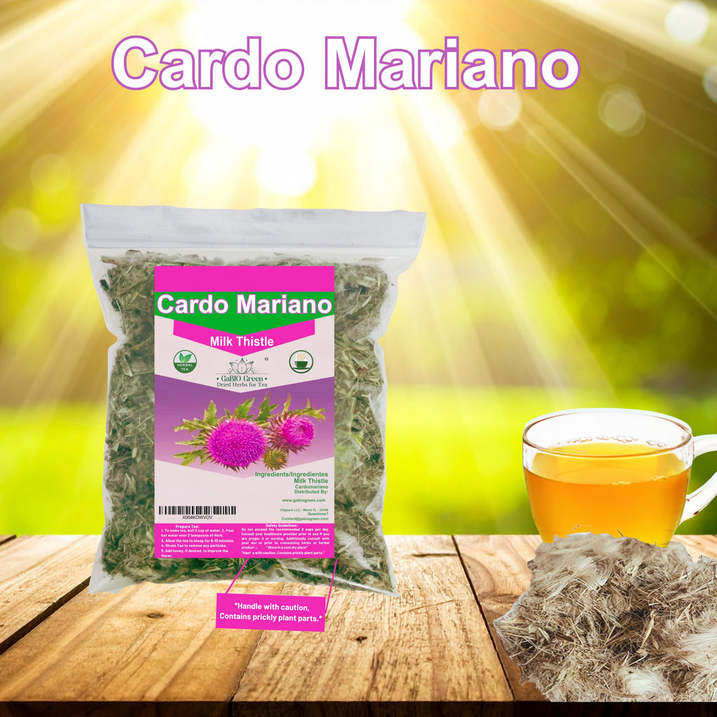 Cardo Mariano - Milk Thistle Loose Tea (4.1 oz/116.2 gr) Cardomarin Herbal Tea Gabiogreen (4.1 oz/116.2 gr).