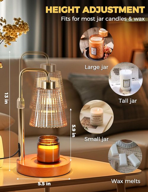 GODONLIF Candle Warmer Lamp - Dimmable with Timer | Perfect Birthday & Housewarming Gift for Women, Moms